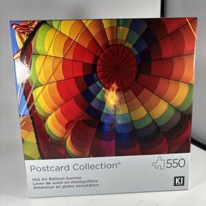 KI Puzzle 550 Pieces Postcard Collection Jigsaw Puzzle Hot Air Balloon Sunrise